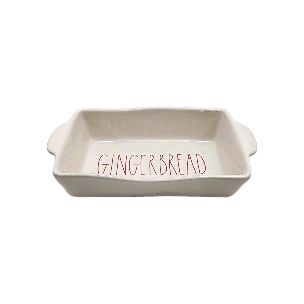 HTF Rae Dunn Artisan Collection By Magenta  Loaf Pan "GINGERBREAD"
